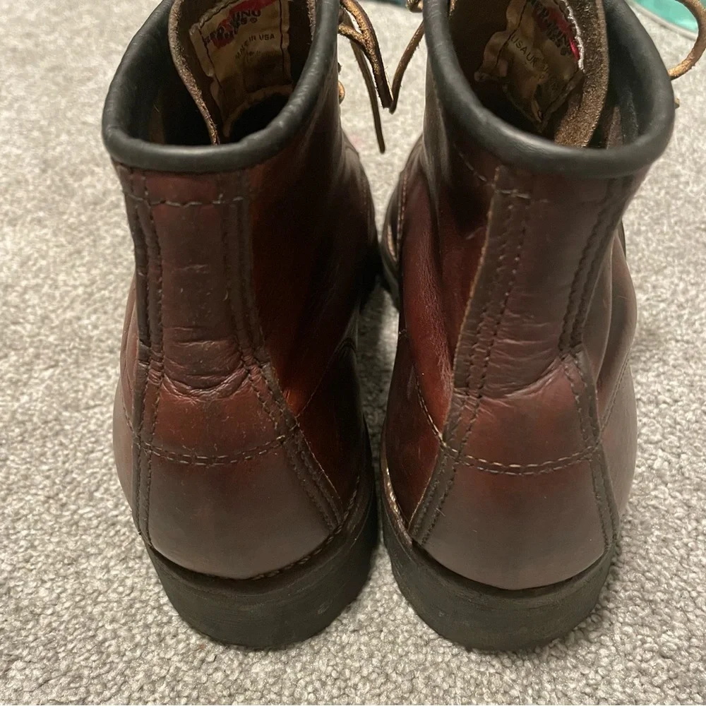 Red Wing 8138 Men's 6-Inch Boot in Briar Oil Slick Leather Moc tow boots - Picture 4 of 6